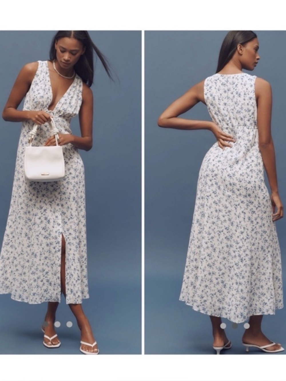 Reformation Ceara V-Neck Midi Dress - 12